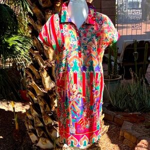 Vintage Bohemian Dress Size L